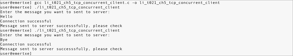li_t021_ch5_tcp_concurrent_client Linux Internals Programming Examples - 21